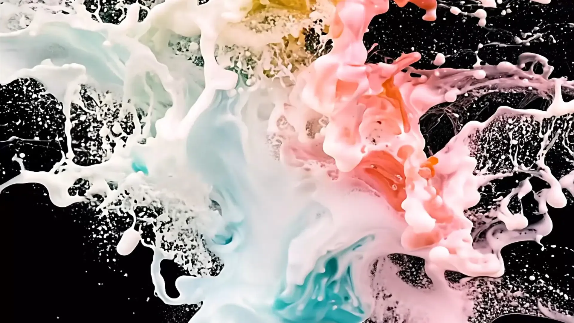 Colorful Fluid Burst Overlay for Product Launches and Social Media Ads